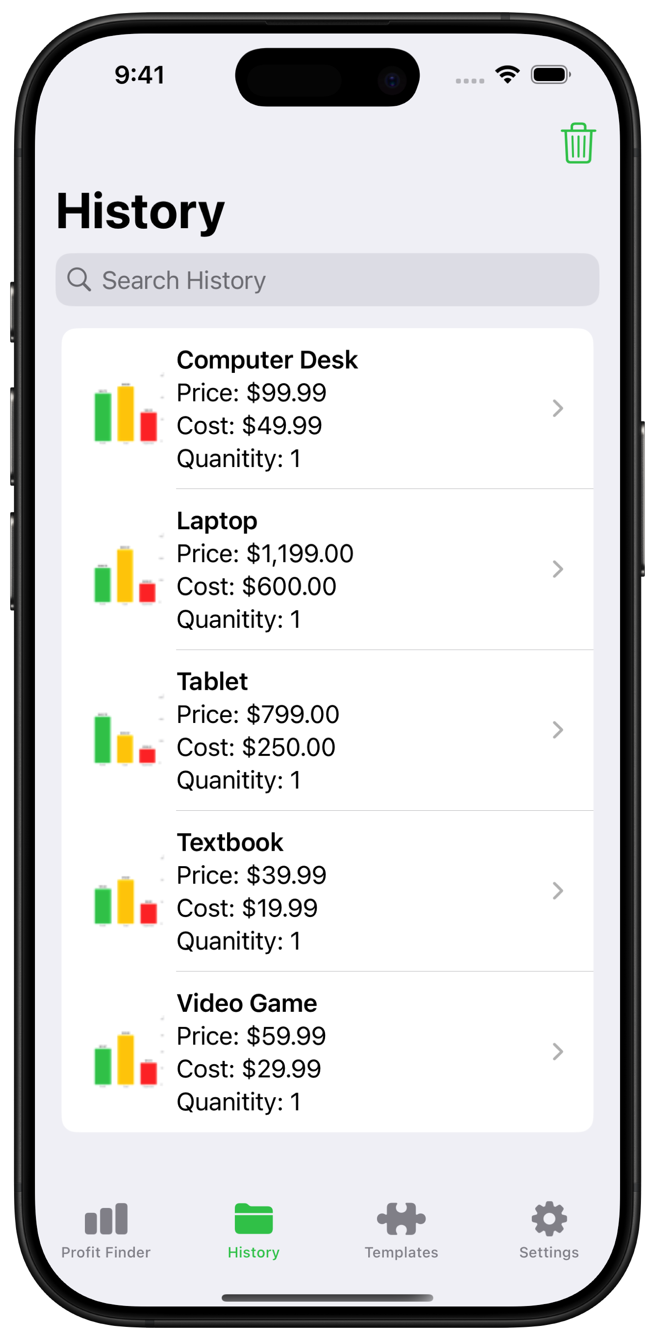 Calculi - Calculator on iPhone